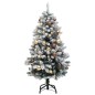 vidaXL Árbol de Navidad artificial con bisagras 150 LED y bolas 150 cm vidaXL Árbol de Navidad artificial con bisagras 150 LED y bolas 150 cm