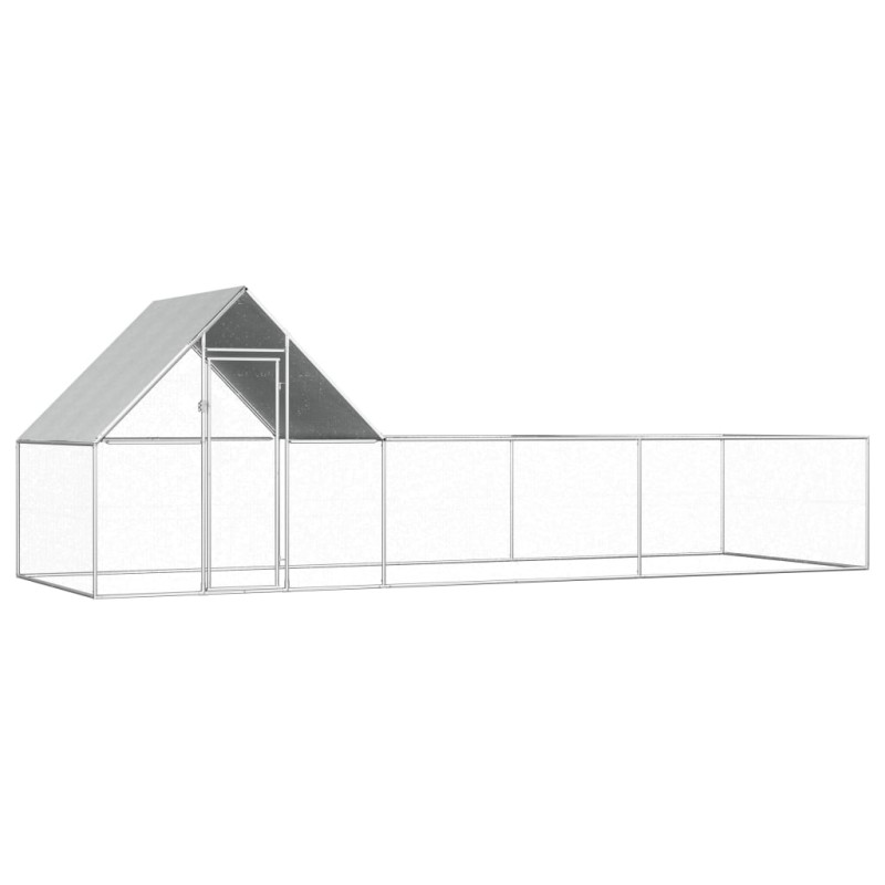 vidaXL Gallinero acero galvanizado 6x2x2 m vidaXL Gallinero acero galvanizado 6x2x2 m
