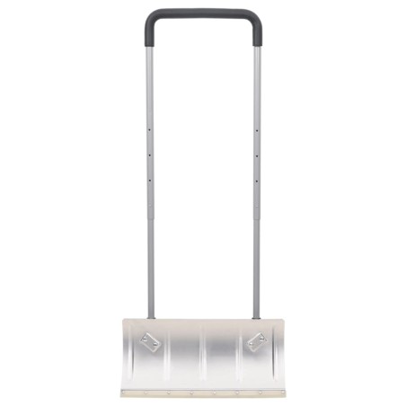 vidaXL Pala de nieve de mango extensible lámina acero plateado 61 cm