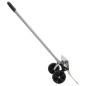 vidaXL Pala de nieve de mango extensible lámina acero plateado 61 cm