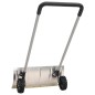 vidaXL Pala de nieve de mango extensible lámina acero plateado 61 cm