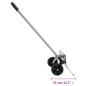 vidaXL Pala de nieve de mango extensible lámina acero plateado 61 cm