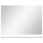 vidaXL Espejo de pared con estante vidrio templado 80x60 cm vidaXL Espejo de pared con estante vidrio templado 80x60 cm