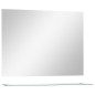 vidaXL Espejo de pared con estante vidrio templado 80x60 cm vidaXL Espejo de pared con estante vidrio templado 80x60 cm