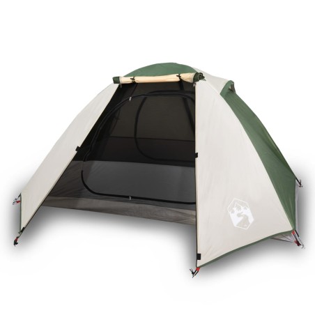 vidaXL Tienda de campaña 2 personas tafetán 185T verde 224x248x118 cm