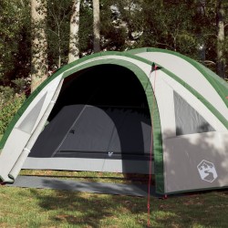 vidaXL Tienda de campaña 4 personas tafetán 185T verde 300x250x132 cm