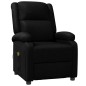 vidaXL Sillón de masaje de cuero sintético negro vidaXL Sillón de masaje de cuero sintético negro