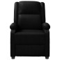 vidaXL Sillón de masaje de cuero sintético negro vidaXL Sillón de masaje de cuero sintético negro