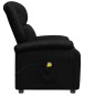 vidaXL Sillón de masaje de cuero sintético negro vidaXL Sillón de masaje de cuero sintético negro