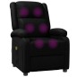 vidaXL Sillón de masaje de cuero sintético negro vidaXL Sillón de masaje de cuero sintético negro