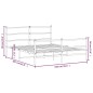vidaXL Estructura de cama con cabecero y estribo metal negro 160x200cm vidaXL Estructura de cama con cabecero y estribo metal negro 160x200cm
