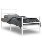 vidaXL Estructura cama metal con cabecero y estribo blanco 80x200 cm