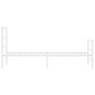 vidaXL Estructura cama metal con cabecero y estribo blanco 80x200 cm