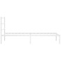 vidaXL Estructura de cama de metal con cabecero blanco 100x200 cm