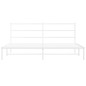 vidaXL Estructura de cama con cabecero metal blanca 200x200 cm