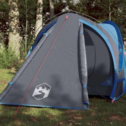 vidaXL Tienda de campaña 2 personas tafetán 185T azul 320x140x120 cm