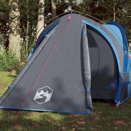 vidaXL Tienda de campaña 2 personas tafetán 185T azul 320x140x120 cm