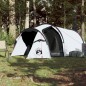vidaXL Tienda de campaña 4 personas tafetán 185T blanco 360x135x105 cm