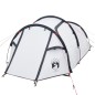 vidaXL Tienda de campaña 4 personas tafetán 185T blanco 360x135x105 cm