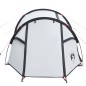 vidaXL Tienda de campaña 4 personas tafetán 185T blanco 360x135x105 cm