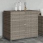 vidaXL Armario de almacenaje de jardín ratán PE gris 83x45x76 cm vidaXL Armario de almacenaje de jardín ratán PE gris 83x45x76 cm