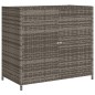 vidaXL Armario de almacenaje de jardín ratán PE gris 83x45x76 cm vidaXL Armario de almacenaje de jardín ratán PE gris 83x45x76 cm