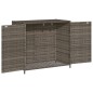 vidaXL Armario de almacenaje de jardín ratán PE gris 83x45x76 cm vidaXL Armario de almacenaje de jardín ratán PE gris 83x45x76 cm