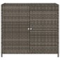 vidaXL Armario de almacenaje de jardín ratán PE gris 83x45x76 cm vidaXL Armario de almacenaje de jardín ratán PE gris 83x45x76 cm