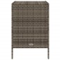 vidaXL Armario de almacenaje de jardín ratán PE gris 55x59x80 cm vidaXL Armario de almacenaje de jardín ratán PE gris 55x59x80 cm