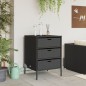 vidaXL Armario de almacenaje de jardín ratán PE negro 55x59x80 cm vidaXL Armario de almacenaje de jardín ratán PE negro 55x59x80 cm