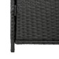 vidaXL Armario de almacenaje de jardín ratán PE negro 55x59x80 cm vidaXL Armario de almacenaje de jardín ratán PE negro 55x59x80 cm