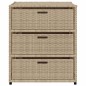 vidaXL Armario de almacenaje de jardín ratán PE beige 55x59x69 cm vidaXL Armario de almacenaje de jardín ratán PE beige 55x59x69 cm