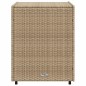 vidaXL Armario de almacenaje de jardín ratán PE beige 55x59x69 cm vidaXL Armario de almacenaje de jardín ratán PE beige 55x59x69 cm
