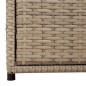 vidaXL Armario de almacenaje de jardín ratán PE beige 55x59x69 cm vidaXL Armario de almacenaje de jardín ratán PE beige 55x59x69 cm