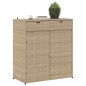 vidaXL Armario de almacenaje de jardín ratán PE beige 105x55x113 cm vidaXL Armario de almacenaje de jardín ratán PE beige 105x55x113 cm