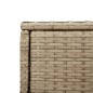 vidaXL Armario de almacenaje de jardín ratán PE beige 105x55x113 cm vidaXL Armario de almacenaje de jardín ratán PE beige 105x55x113 cm