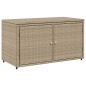 vidaXL Armario de almacenaje de jardín ratán PE beige 110x55x60,5 cm vidaXL Armario de almacenaje de jardín ratán PE beige 110x55x60,5 cm