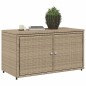 vidaXL Armario de almacenaje de jardín ratán PE beige 110x55x60,5 cm vidaXL Armario de almacenaje de jardín ratán PE beige 110x55x60,5 cm