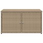 vidaXL Armario de almacenaje de jardín ratán PE beige 110x55x60,5 cm vidaXL Armario de almacenaje de jardín ratán PE beige 110x55x60,5 cm