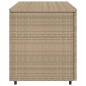 vidaXL Armario de almacenaje de jardín ratán PE beige 110x55x60,5 cm vidaXL Armario de almacenaje de jardín ratán PE beige 110x55x60,5 cm