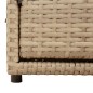 vidaXL Armario de almacenaje de jardín ratán PE beige 110x55x60,5 cm vidaXL Armario de almacenaje de jardín ratán PE beige 110x55x60,5 cm