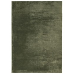 vidaXL Alfombra pelo corto suave lavable HUARTE verde bosque 140x200cm