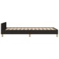 vidaXL Estructura de cama con cabecero de tela negro 90x200 cm vidaXL Estructura de cama con cabecero de tela negro 90x200 cm