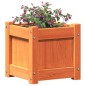 vidaXL Jardineras de exterior 2 uds madera maciza de pino marrón cera vidaXL Jardineras de exterior 2 uds madera maciza de pino marrón cera