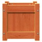 vidaXL Jardineras de exterior 2 uds madera maciza de pino marrón cera vidaXL Jardineras de exterior 2 uds madera maciza de pino marrón cera