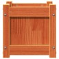 vidaXL Jardineras de exterior 2 uds madera maciza de pino marrón cera vidaXL Jardineras de exterior 2 uds madera maciza de pino marrón cera