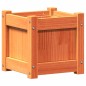 vidaXL Jardineras de exterior 2 uds madera maciza de pino marrón cera vidaXL Jardineras de exterior 2 uds madera maciza de pino marrón cera
