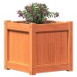 vidaXL Jardineras de exterior 2 uds madera maciza de pino marrón cera vidaXL Jardineras de exterior 2 uds madera maciza de pino marrón cera