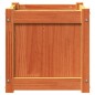 vidaXL Jardineras de exterior 2 uds madera maciza de pino marrón cera vidaXL Jardineras de exterior 2 uds madera maciza de pino marrón cera