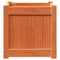 vidaXL Jardineras de exterior 2 uds madera maciza de pino marrón cera vidaXL Jardineras de exterior 2 uds madera maciza de pino marrón cera